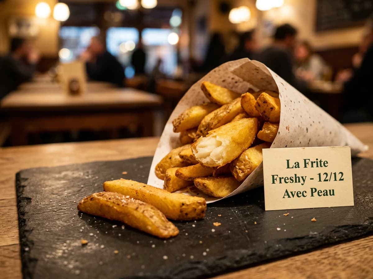Frites fraîches sous vide avec peau 12/12