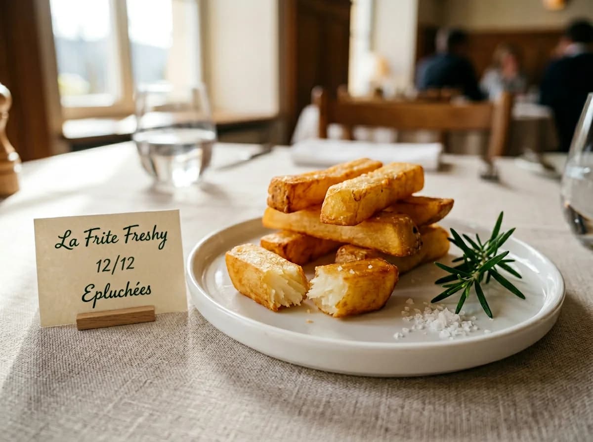 Frites fraîches sous vide épluchées 12/12