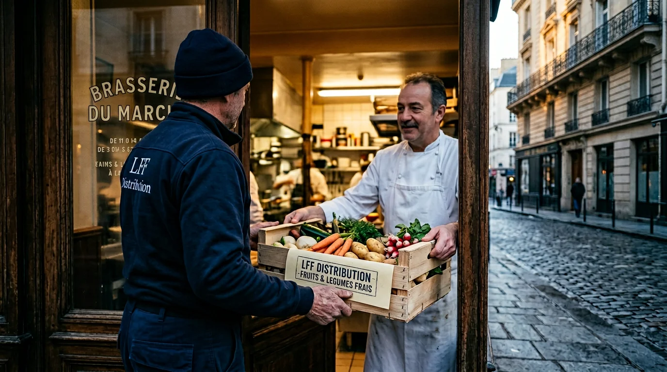 Livraison légumes frais restaurants Paris — LFF Distribution